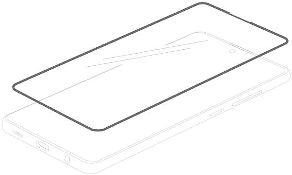 Üvegfólia Epico Glass 2.5D a Motorola Moto G9 Plus készülékhez - fekete Képernyő