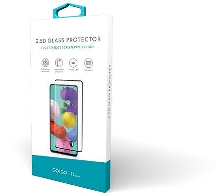 Glass Screen Protector Epico Edge to Edge Glass iPhone 13/13 Pro/14 Black Packaging/box