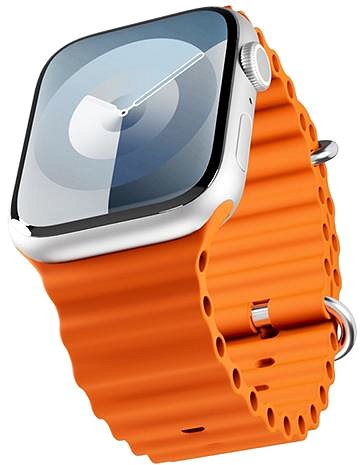 Remienok na hodinky Epico Ocean na Apple Watch 38/40/41 oranžový ...