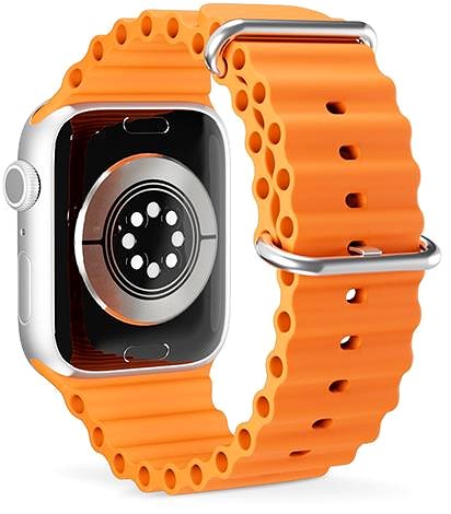 Szíj Epico Ocean Apple Watch 38 / 40 / 41 - narancsszín ...