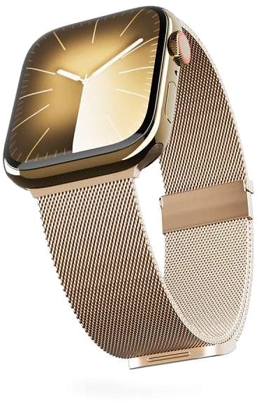 Remienok na hodinky Epico Milanese+ na Apple Watch 42/44/45/49mm zlatý ...