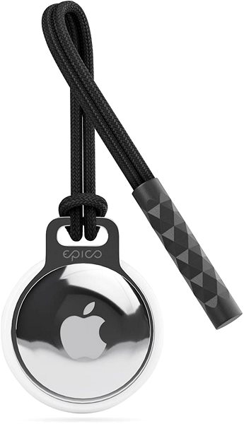 AirTag kľúčenka Epico holder z nehrdzavejúcej ocele pre Apple AirTag ...
