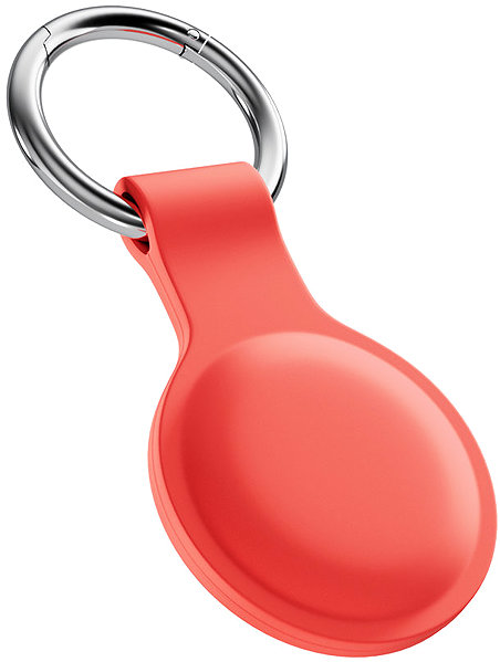 AirTag Key Ring Epico Silicone Case for AirTag (1st-2nd Gen) with Full Back Cover - Red ...