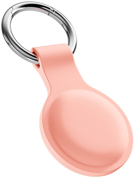 AirTag Key Ring Epico Silicone Case for AirTag (1st-2nd Gen) with Full Back Cover - Pink ...