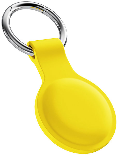 AirTag Key Ring Epico Silicone Case for AirTag (1st-2nd Gen) with Full Back Cover - Yellow ...