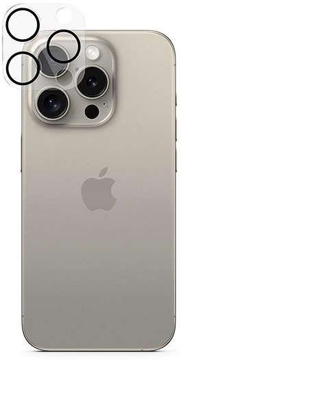 Objektiv-Schutzglas Epico Sapphire Kameraobjektivschutz für das iPhone 15 Pro / 15 Pro Max ...