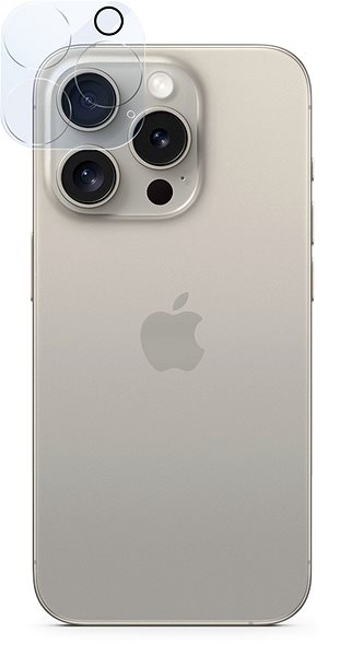 Ochranné sklo na objektív Epico odolné sklo na šošovky fotoaparátu na iPhone 15 Pro / 15 Pro Max ...
