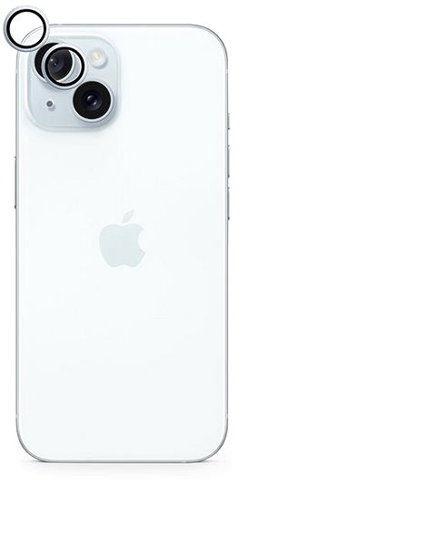 Ochranné sklo na objektív Epico hliníkové ochranné sklo na šošovky fotoaparátu pre iPhone 15/15 Plus – modré ...