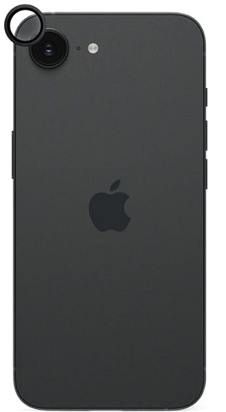 Objektivschutz Epico Aluminium Schutzglas für iPhone 16e - schwarz .