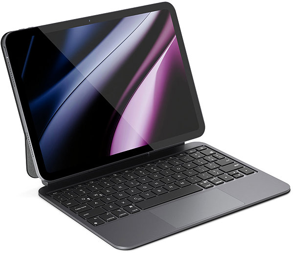 Hülle für Tablet mit Tastatur Epico UltraBoard Aluminium-Tastatur mit Hülle EK40 für das iPad Pro 11