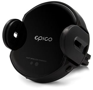 Phone Holder Epico SENSOR WIRELESS CAR CHARGER + CAR CHARGER - Black Features/technology