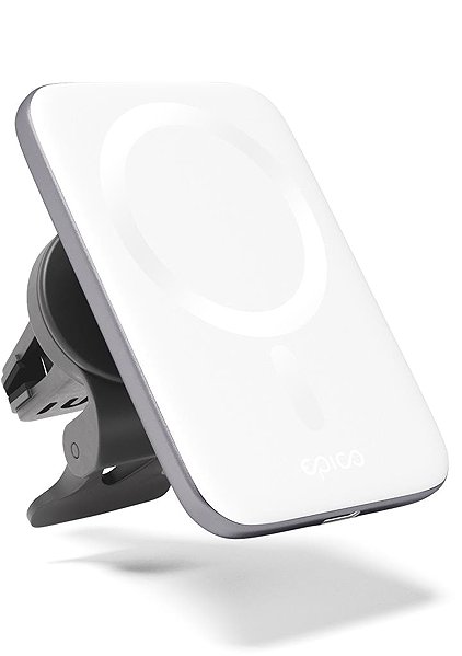 Phone holder Epico Ultrathin Wireless Car Charger MagSafe compatible silver/white ...