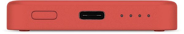 Power Bank Epico 4200mAh MagSafe compatible wireless power bank - red Connectivity (ports)