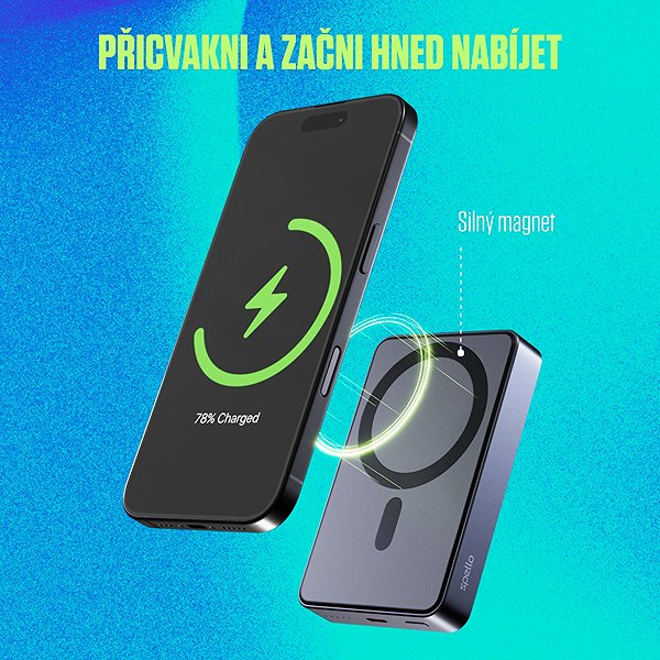 Spello ForcePack Alu 10000mAh SM71 power bank - space grey.