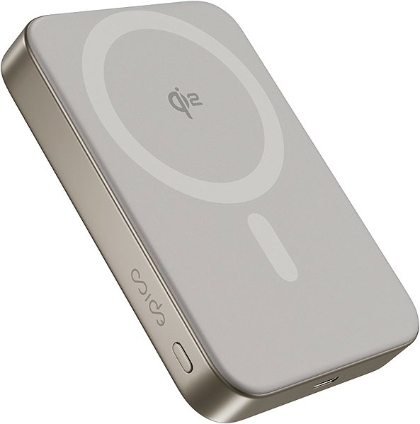 Power Bank Epico UltraPack Qi2 10000mAh Mag+ aluminium wireless powerbank EM71b - titanium ...