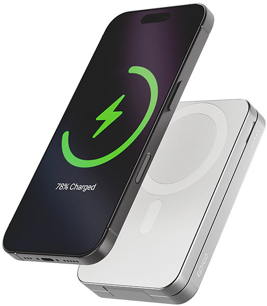 Power Bank Epico UltraBase 4in1 8000mAh Fold powerbank & wireless charging stand EF50 - white ...