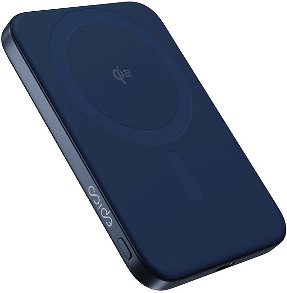 Power Bank Epico UltraPack Qi2 5000mAh Mag+ slim aluminium wireless powerbank EM51 - blue ...