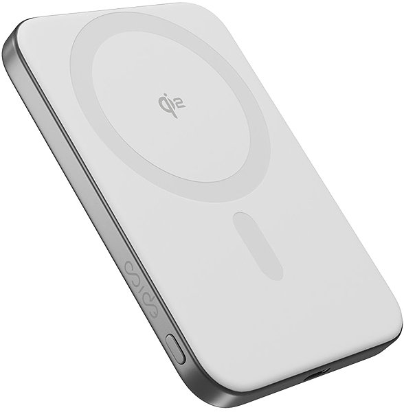 Power Bank Epico UltraPack Qi2 5000mAh Mag+ slim aluminium wireless powerbank EM51 - silver ...