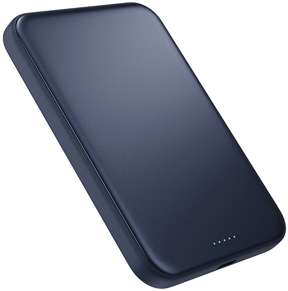 Power Bank Epico UltraPack Qi2 25W Slim 5000mAh Aluminium Mag+ Wireless Powerbank EM55 - Dark Blue ...