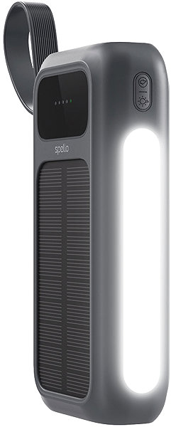 Power Bank Spello ForcePack 5in1 20000mAh Solar Power Bank with 4 Integrated Cables SP25 - Grey ...