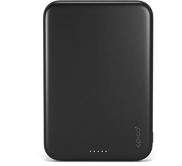 Power Bank Epico UltraPack Qi2 25W Slim 5000mAh Aluminium Mag+ Wireless Power Bank EM55, Black ...