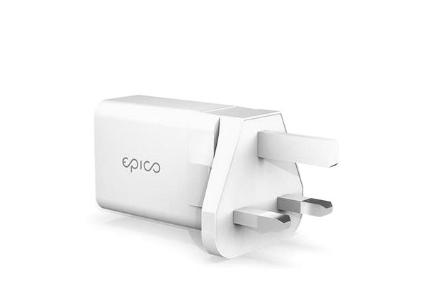 Nabíjačka do siete EPICO 20 W PD Charger s Changeanle Plug (EU, UK) – biela Vlastnosti/technológia