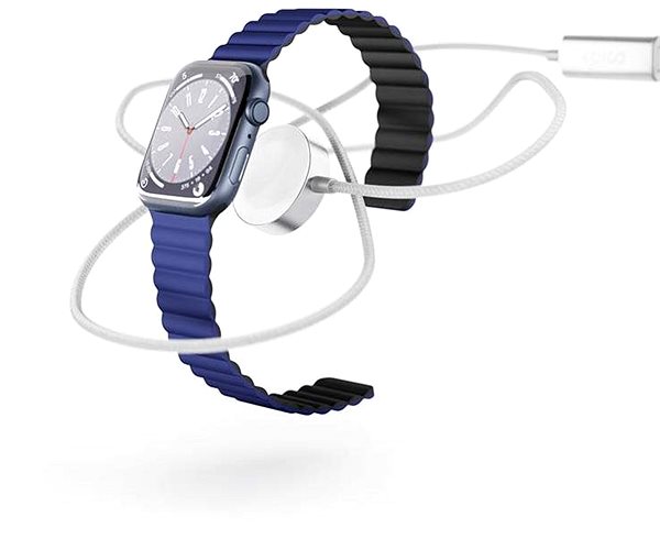 Okosóra töltő Epico Apple Watch USB-C gyorstöltő kábel - Ezüst ...