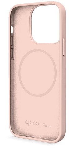 Kryt na mobil Epico Silikónový kryt na iPhone 13 s podporou uchytenia MagSafe-candy pink.
