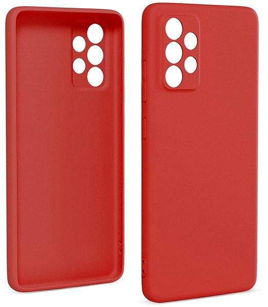Kryt na mobil Spello Silk Matt kryt na Samsung Galaxy A14 4G/Samsung Galaxy A14 5G – červený ...