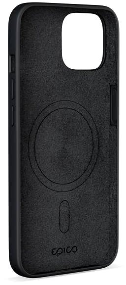 Kryt na mobil Epico Mag+ silikónový kryt na iPhone 15 s podporou MagSafe – čierny ...