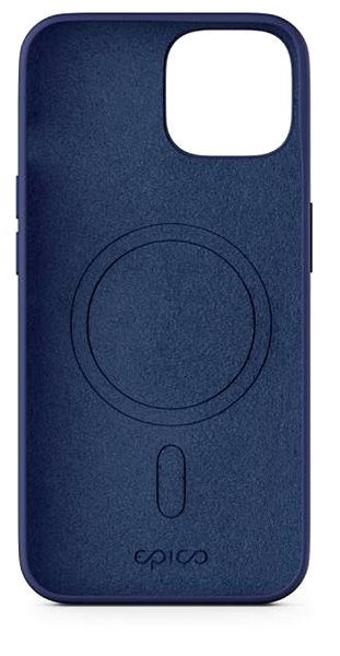 Telefon tok Epico Mag+ iPhone 15 MagSafe kék szilikon tok ...