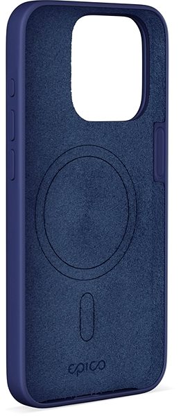 Handyhülle Epico Mag+ Silikonhülle für iPhone 15 Pro mit MagSafe-Unterstützung - blau ...