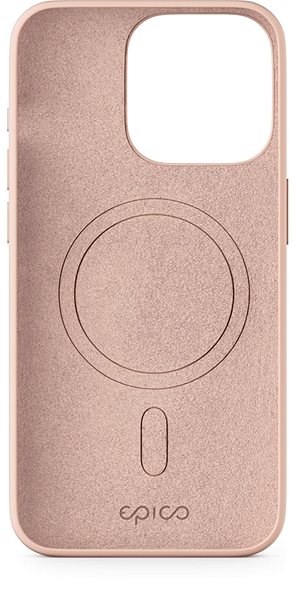 Telefon tok Epico Mag+ iPhone 15 Pro MagSafe rózsaszín szilikon tok ...