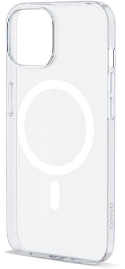 Telefon tok Epico Mag+ Hero iPhone 15 Plus MagSafe átlátszó tok ...