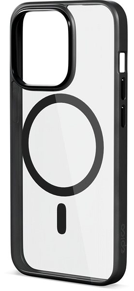 Handyhülle Epico Mag+ Hero Cover für iPhone 15 Pro mit MagSafe Unterstützung - Transparent Schwarz ...