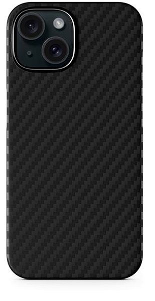 Handyhülle Epico Mag+ Carbon Cover für iPhone 15 mit MagSafe-Unterstützung – Schwarz ...
