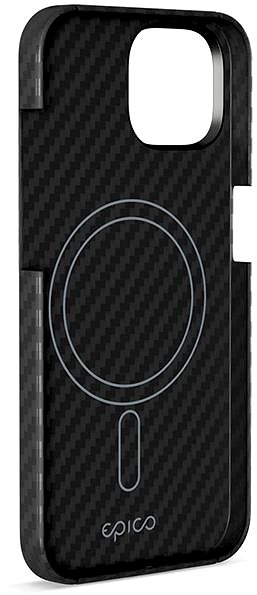 Handyhülle Epico Mag+ Carbon Cover für iPhone 15 mit MagSafe-Unterstützung – Schwarz ...