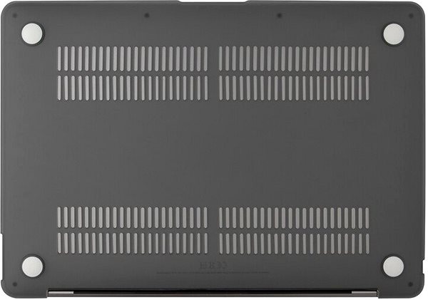 Laptop tok Epico Shell Cover MacBook Pro 13“ (2017/2018/2019; Touchbar / 2020) MATT - szürke Alulnézet