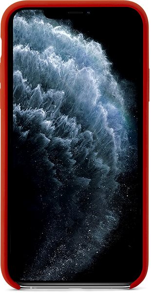 Kryt na mobil Epico Silicone iPhone 11 PRO MAX červený.