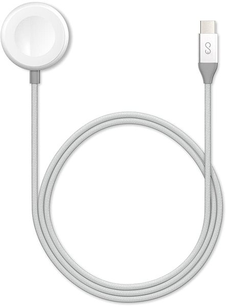 Bezdrôtová nabíjačka Epico Apple Watch nabíjací kábel USB-C 1,2 m – strieborný ...