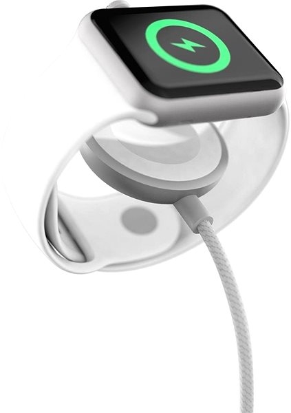 Vezeték nélküli töltő Epico Apple Watch USB-C töltőkábel - 1,2m, ezüst Jellemzők/technológia
