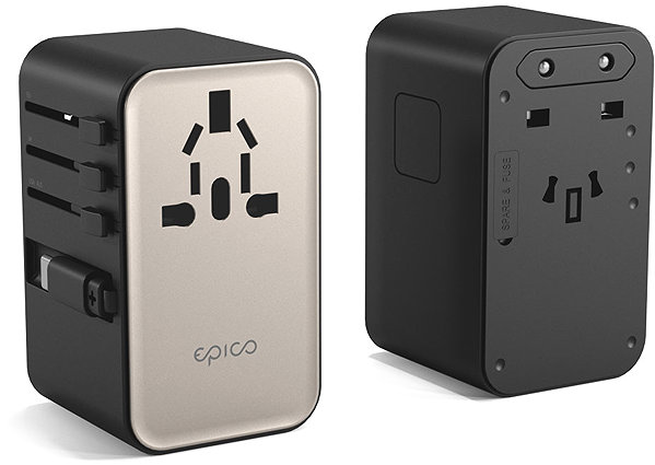 Wall Charger Epico UltraBoost Universal GaN 70W Travel Adapter EU70 - Titanium ...