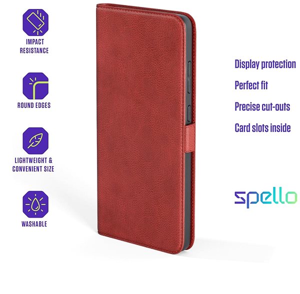Mobiltelefon tok Spello by Epico Honor X7 piros flip tok ...