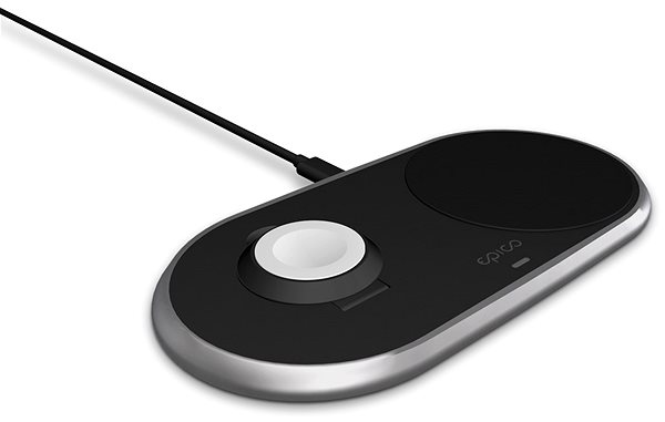 Kabelloses Ladegerät Epico Wireless Metal Charger für Apple Watch und iPhone mit Adapter - schwarz ...