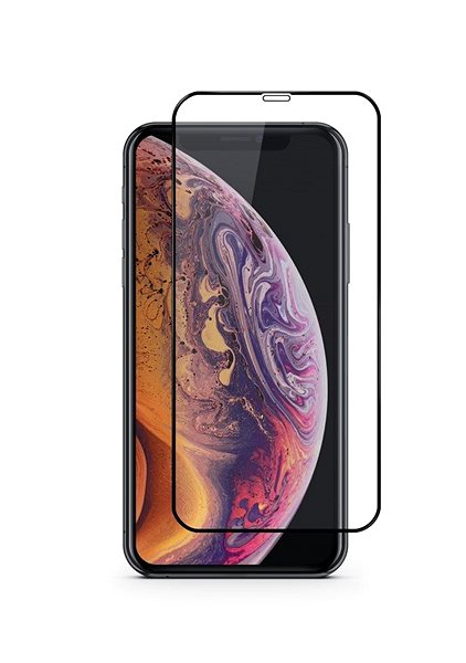 Glass Screen Protector Epico Glass 3D+ for iPhone XS Max - Black Screen