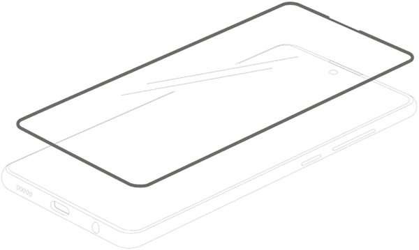 Schutzglas Epico 2.5D Glass Asus ZenFone 8 Flip - schwarz Screen