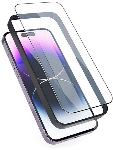 Ochranné sklo Epico Resolve Edge to Edge ochranné sklo s inštalačným rámčekom iPhone 15 Pro ...