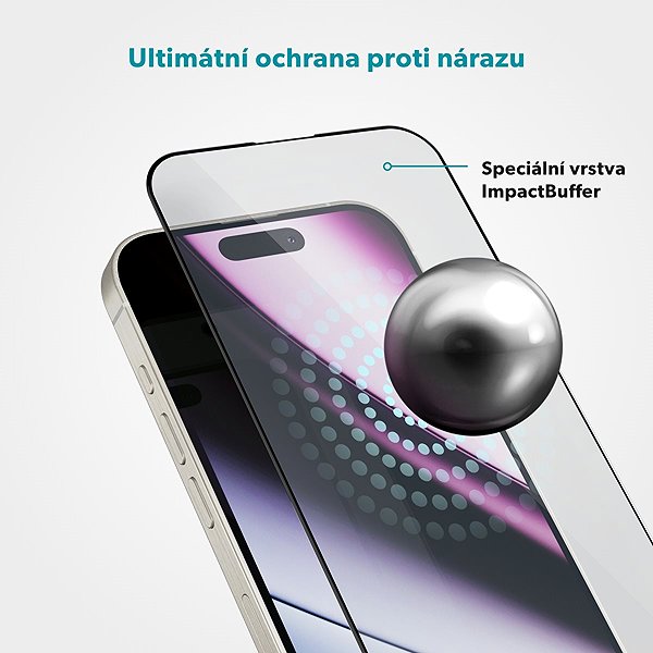 Schutzglas Epico ImpactBuffer 3D-Schutzglas iPhone 15/16 ...