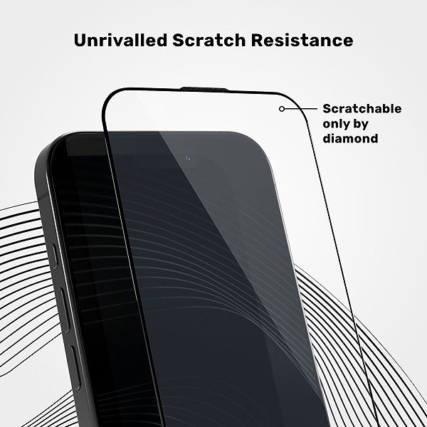 Glass Screen Protector Epico UNUM SapphireShield 3D protective glass with installation frame iPhone 16 Pro Max ...