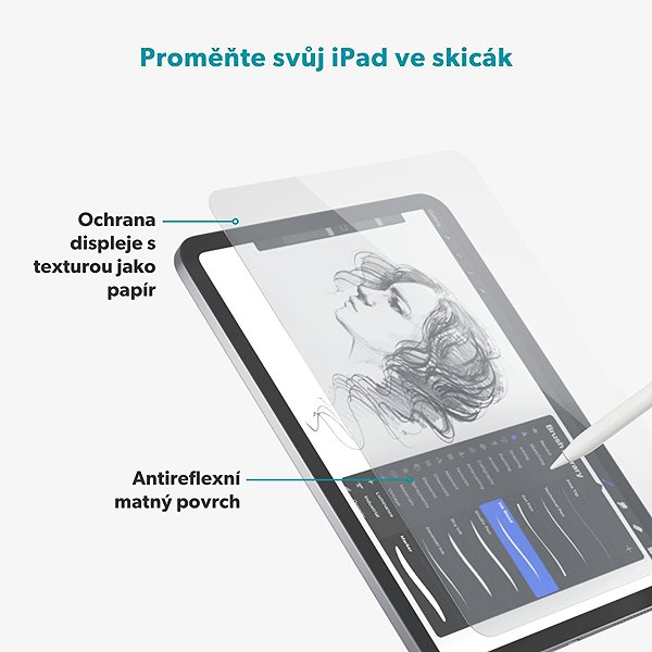 Glass Screen Protector Epico Paper Texture for iPad 10.9'' (2022)/11